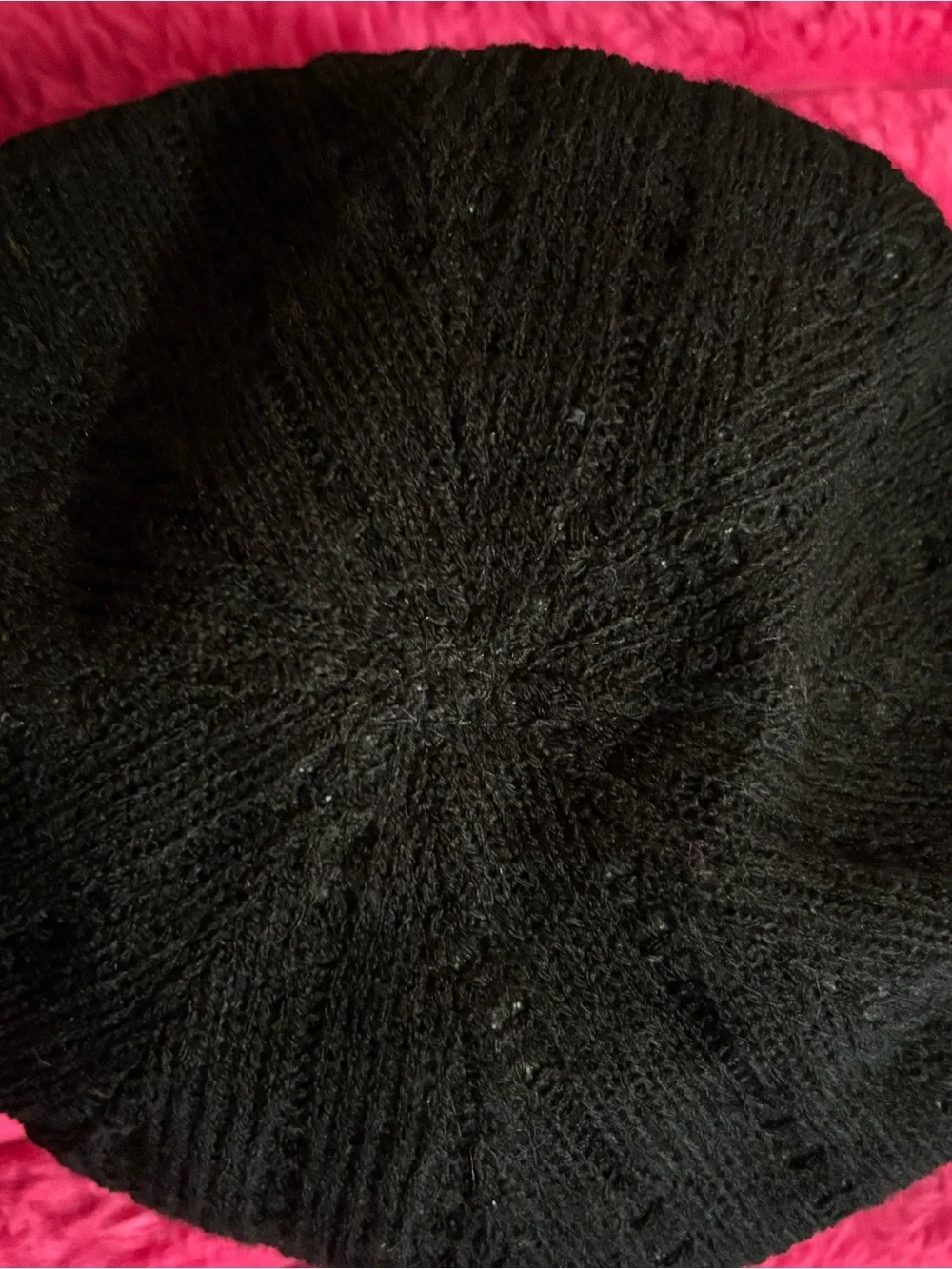 Black Knit Cadet Hat with Faux Leather Brim | One Size | Classic Newsboy Cap